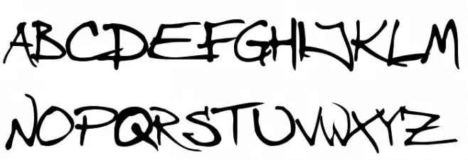 Angryblue Controlled フォント 大文字