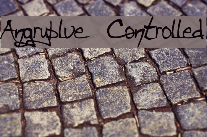 Angryblue Controlled Font examples