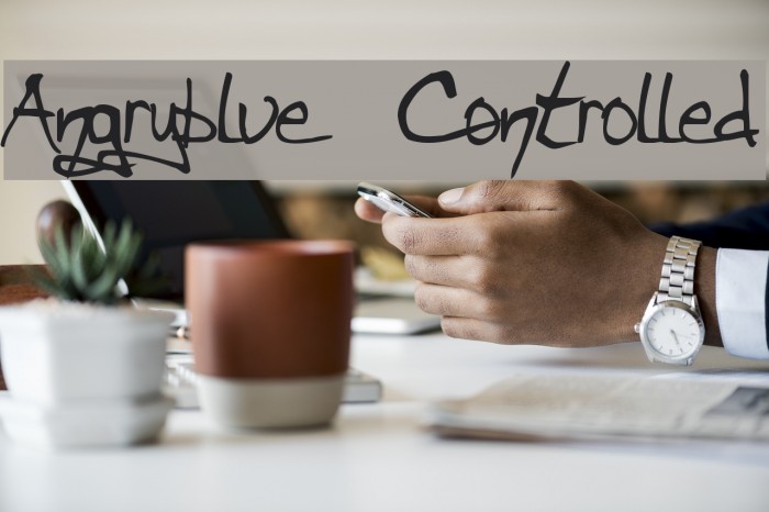 Angryblue Controlled Font examples