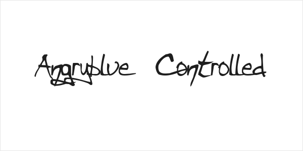 Angryblue  Controlled Logo