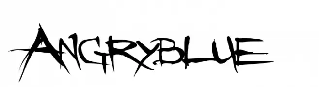 Angryblue  baixar fontes gratis