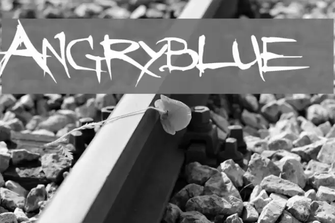 Angryblue फ़ॉन्ट examples