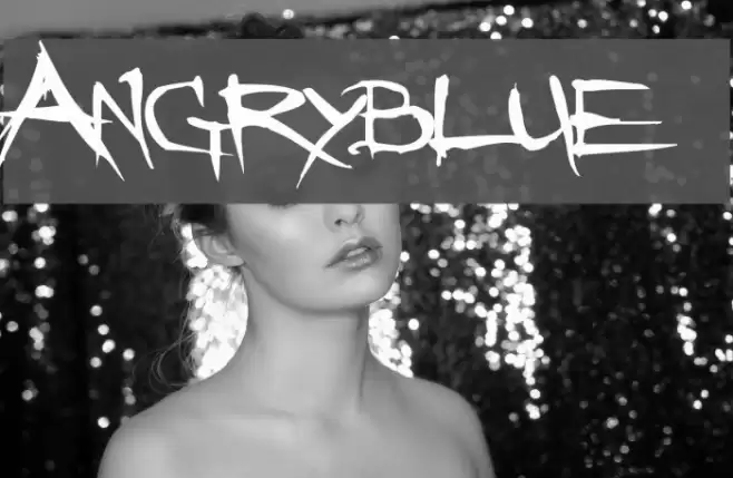 Angryblue फ़ॉन्ट examples
