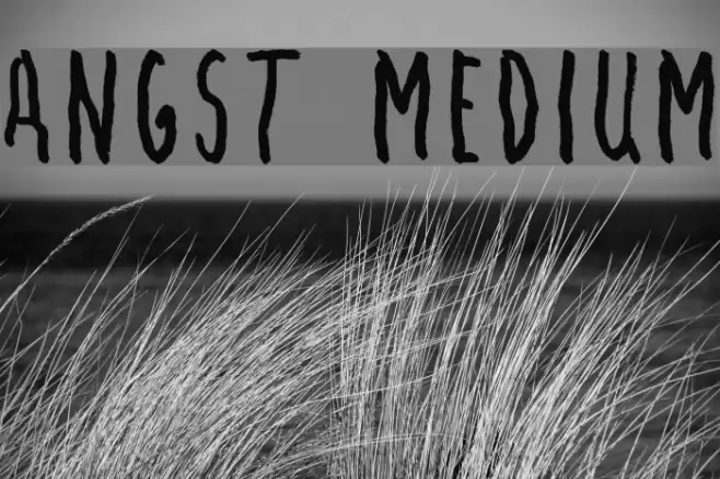 Angst Medium Font examples