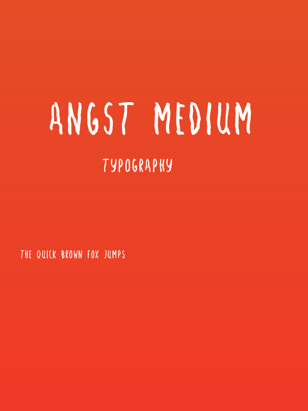 Angst Medium Poster