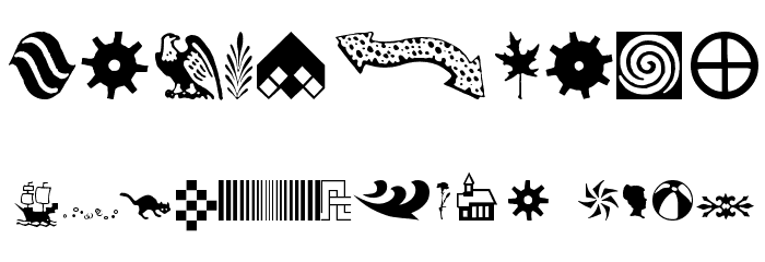 AngstDingbatsOne Font OTHER CHARS