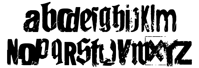 Angsterdamn Font LOWERCASE