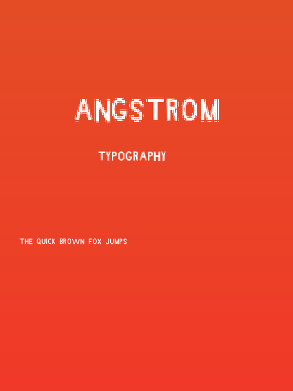 Angstrom Poster