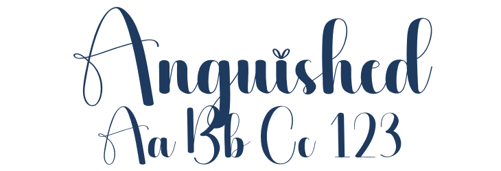 Anguished Font Preview