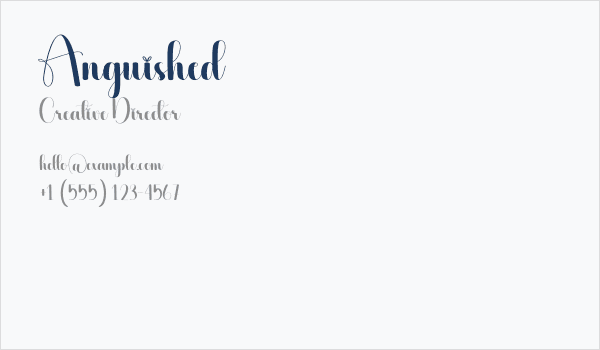 Anguished Business Card