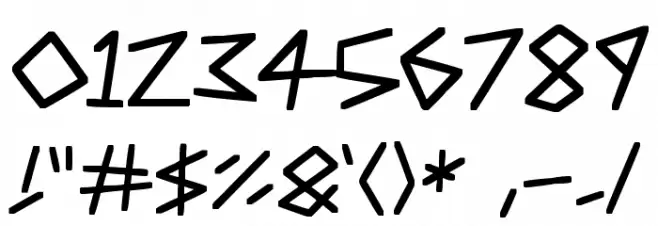 Angular Anarchy Font OTHER CHARS
