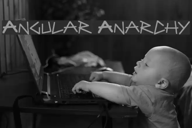 Angular Anarchy Font examples