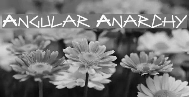 Angular Anarchy Font examples