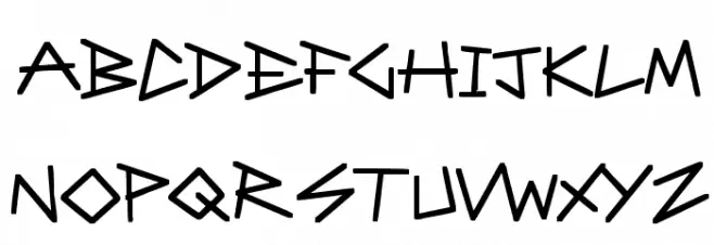 Angular Anarchy Шрифта строчной