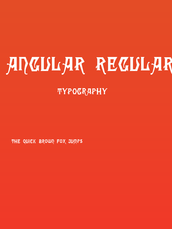 Angular Regular Poster