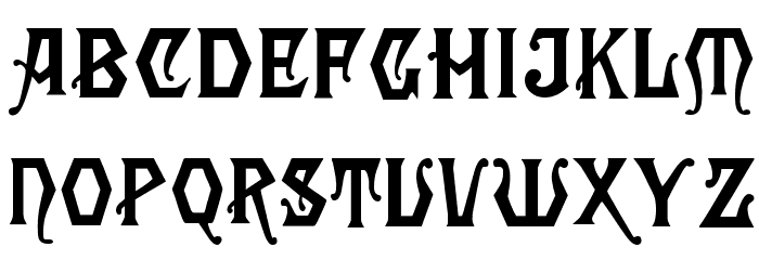 Angular Regular Font LOWERCASE