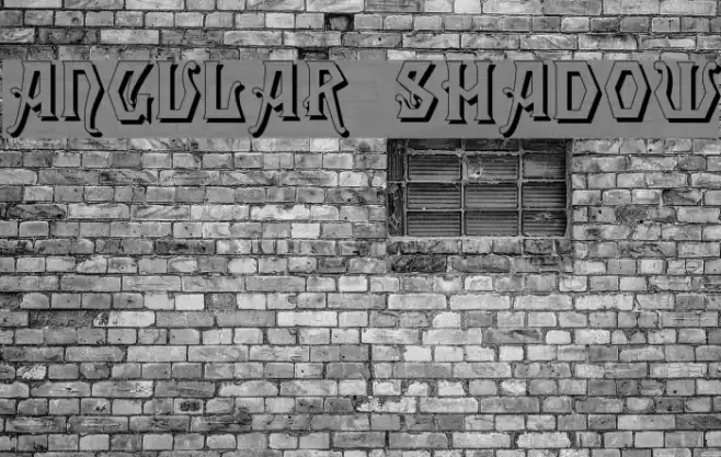 Angular Shadow Font examples