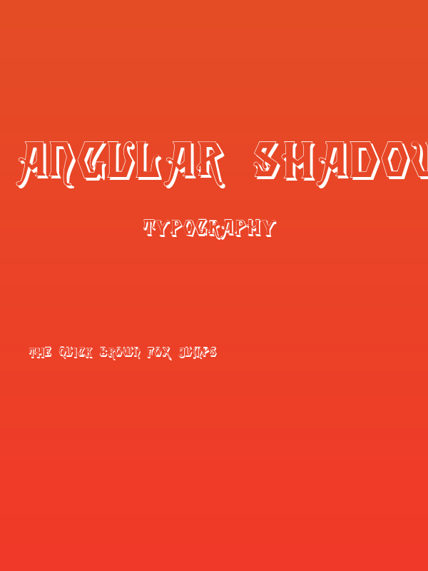 Angular Shadow Poster