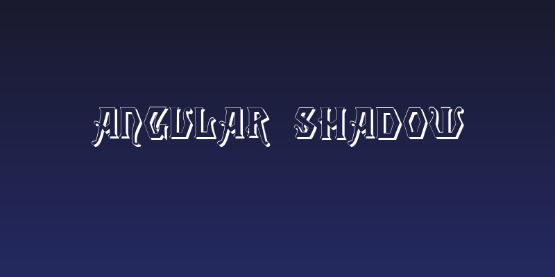 Angular Shadow Social Header