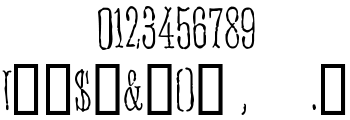 Anhedonia Font OTHER CHARS