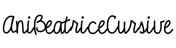 AniBeatriceCursive Font