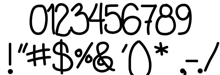 AniBeatriceCursive Font OTHER CHARS
