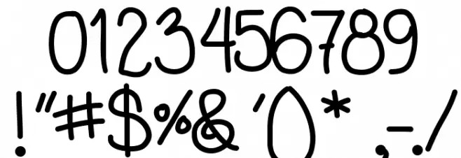 AniBeatriceCursive Font OTHER CHARS