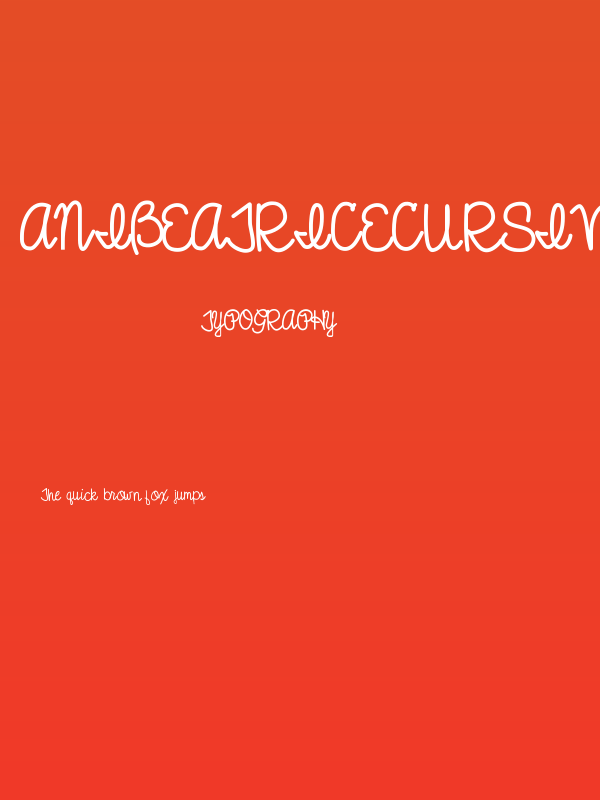 AniBeatriceCursive Poster