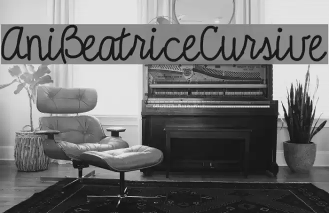 AniBeatriceCursive Font examples