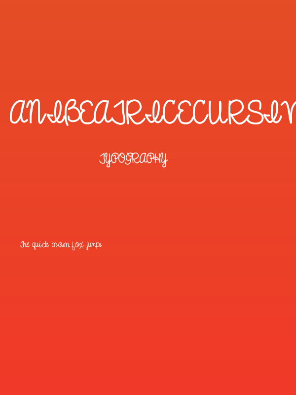 AniBeatriceCursive Poster