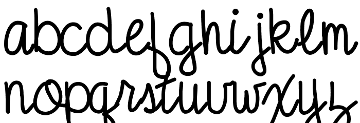 AniBeatriceCursive Font LOWERCASE