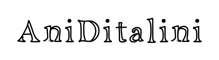 AniDitalini  Fuentes Gratis Descargar
