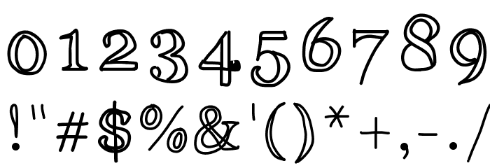 AniDitalini Font OTHER CHARS