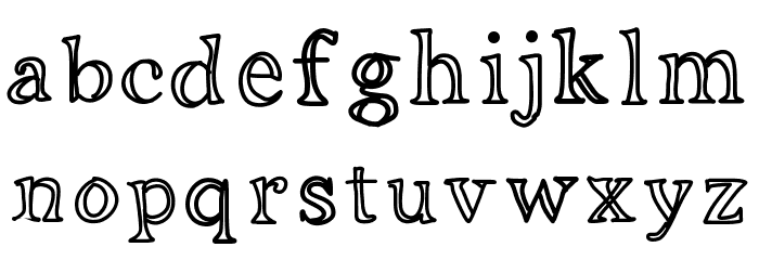 AniDitalini Font LOWERCASE