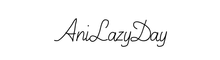 AniLazyDay  नि: शुल्क फ़ॉन्ट्स डाउनलोड