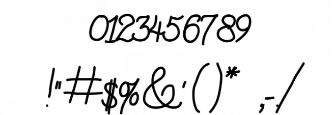 AniLazyDay Font OTHER CHARS