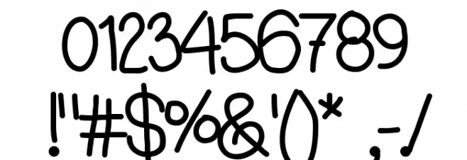 AniLindley Font OTHER CHARS