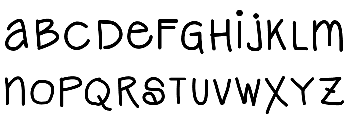 AniLindley Font LOWERCASE