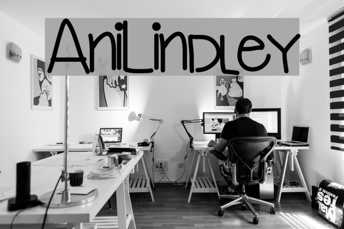 AniLindley Font examples