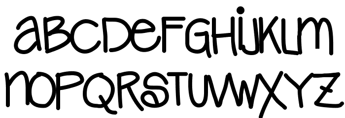 AniLindley Font LOWERCASE
