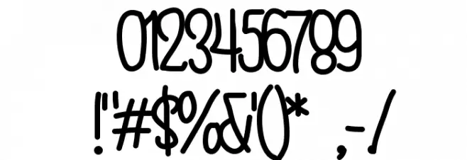 AniPetiteHotel Font OTHER CHARS