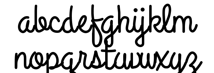 AniPetiteHotel Font LOWERCASE