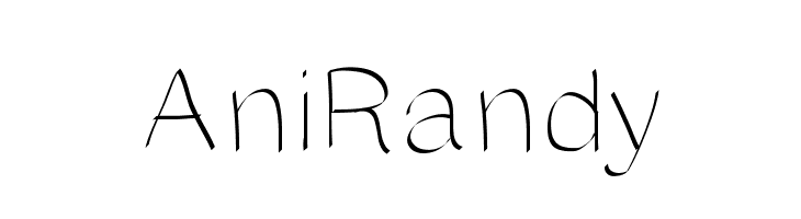 AniRandy Font