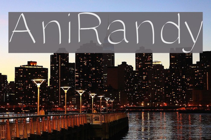 AniRandy Font examples
