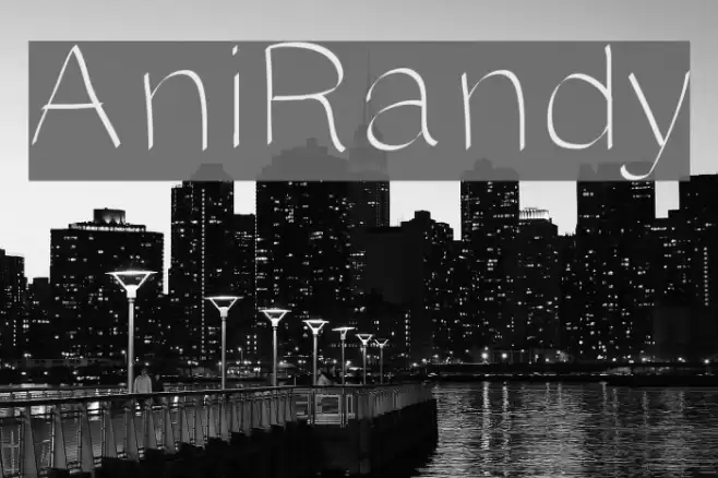 AniRandy Font examples