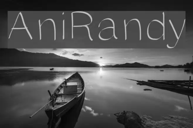 AniRandy Font examples