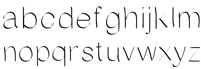 AniRandy Font LOWERCASE