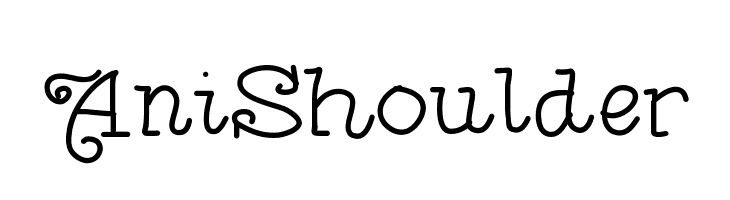 AniShoulder Font