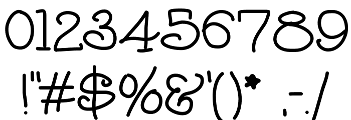 AniShoulder Font OTHER CHARS