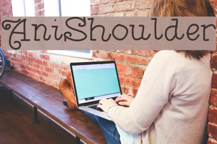 AniShoulder Font examples